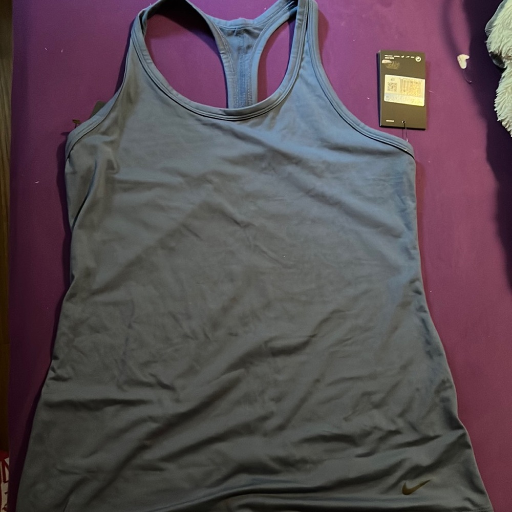 Nike Fitted running top in blue